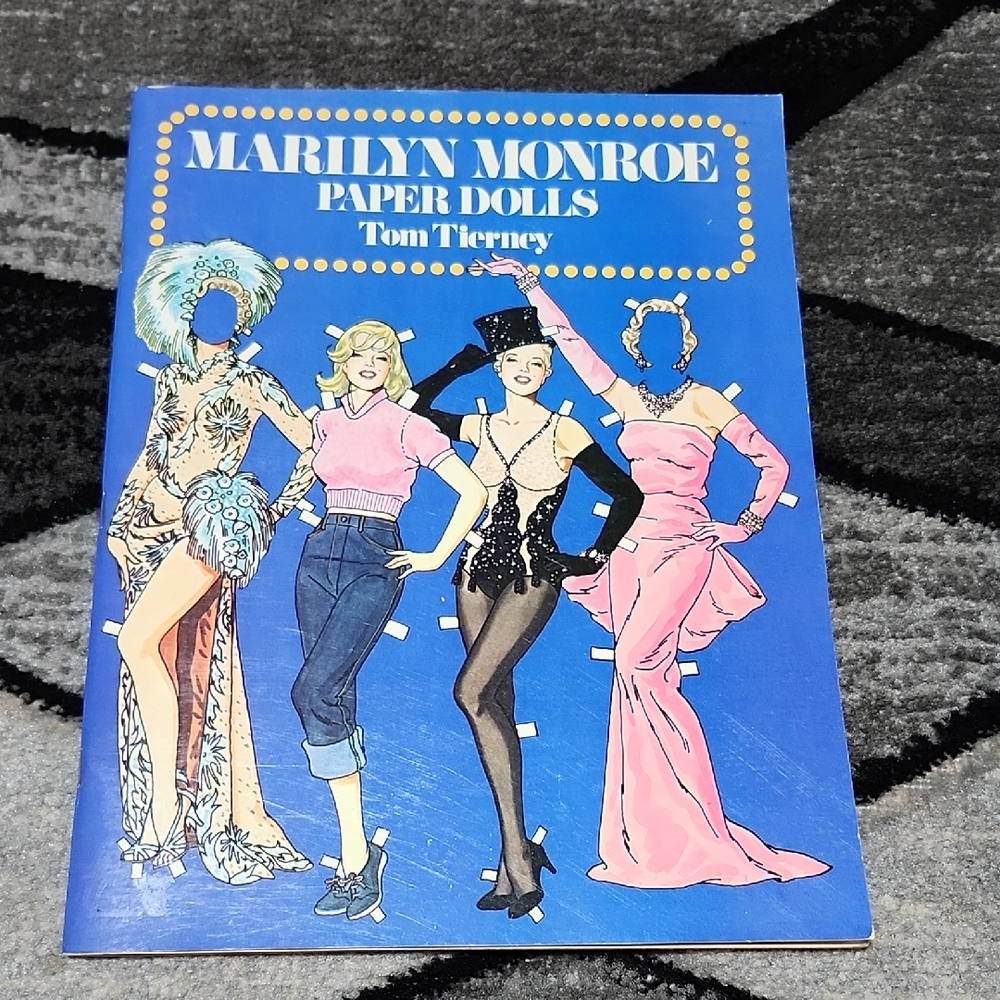 1979 MARILYN MONROE PAPER DOLLS BOOK IN FULL COLOR BY TOM TIERNEY
